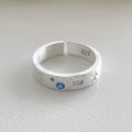 VENTFILLE 925 Sterling Silver Ring for Women Girl Gift Retro Open Trend Unique Design Geometric Asymmetric Jewelry Dropship