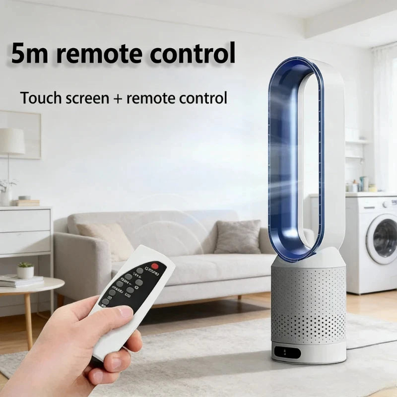 New Best-Selling Bladeless Fan Air Filtration Circulating Fan Cooling and Heating Fan Home Office Dormitory Floor Tower Fan