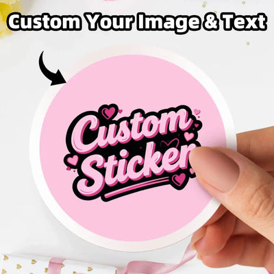 1/50/ Custom Round Waterproof Stickers Personalizable | SAMAG