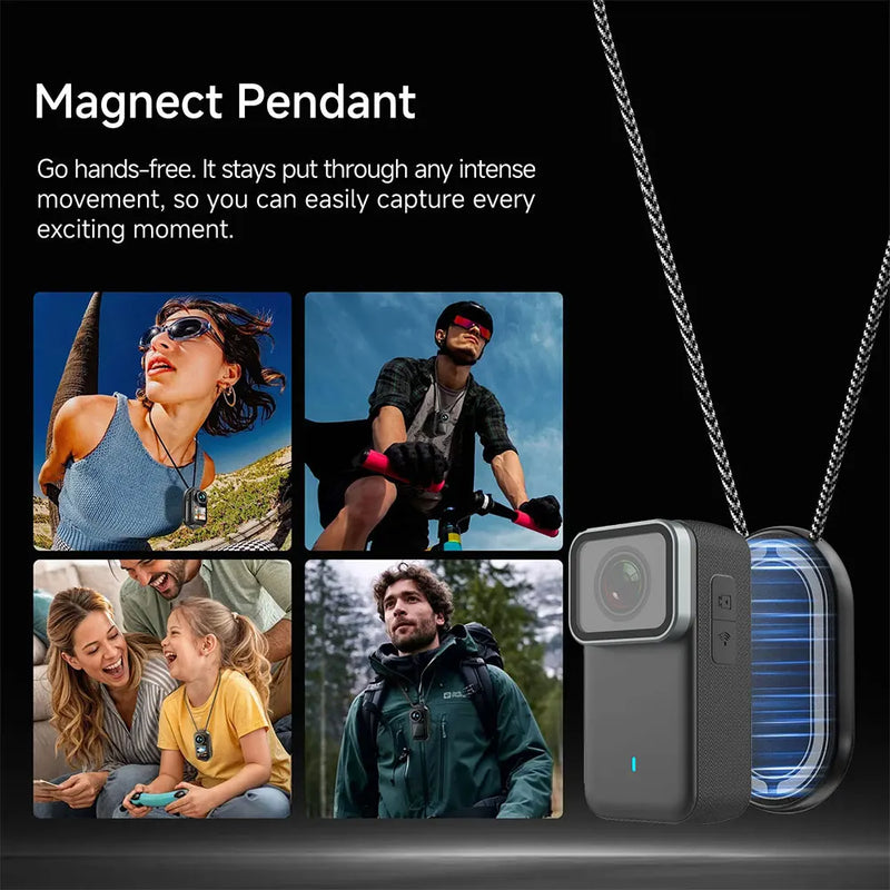 4K HD Action Camera HD EIS Magneti Pocket Video Camera 30m Waterproof WiFi Motorcycle Cam Sport Video Recorder with Memory Card