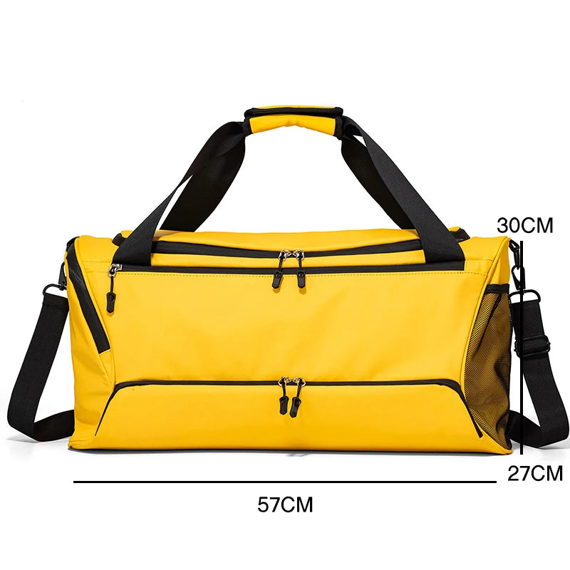 Women's Large Capacity Gym Bag Waterproof Swimming Yoga Bag Portable Sports Bag Weekend Bag Custom Luggage Bag With Logo Print