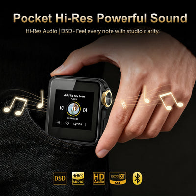 HiFi Mini MP3 Player with Clip Two-way Bluetooth AptX | SAMAG