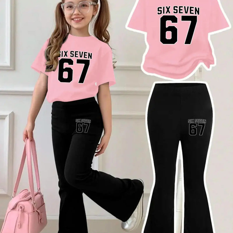 Children's Clothing Girls' Short - Sleeve Set for Ages - View 4 | SAMAG