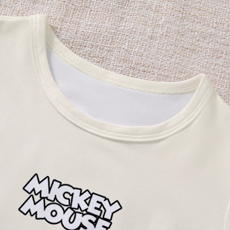 Women's Disney Mickey cartoon printed short sleeved | SAMAG
