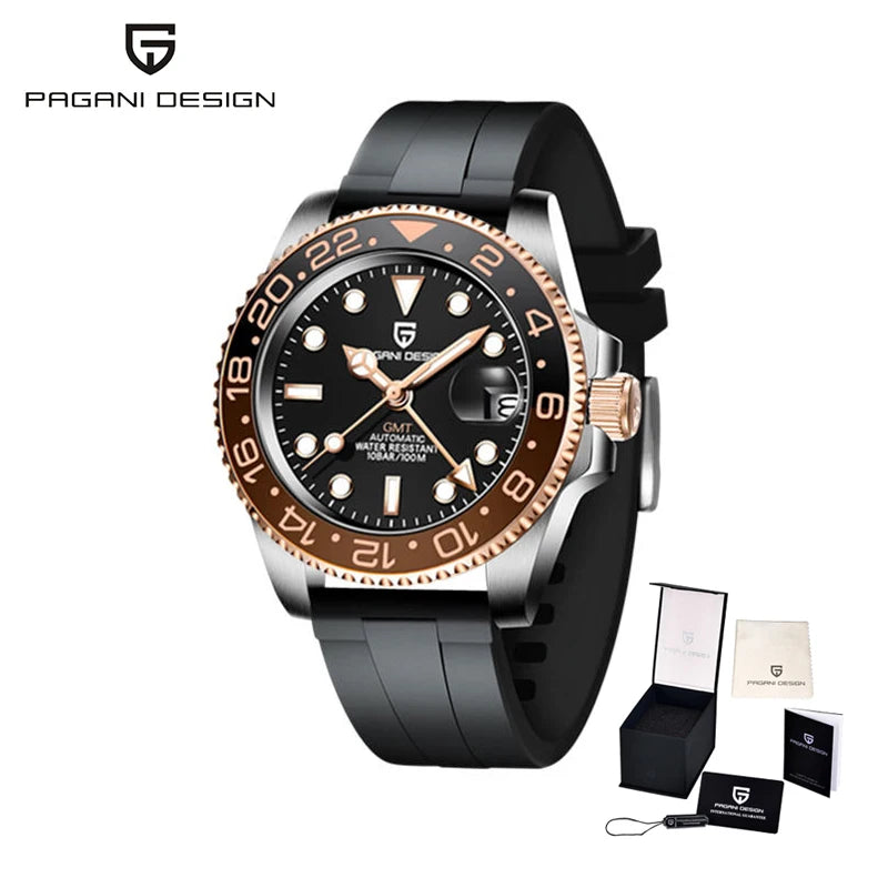 New PAGANI DESIGN Top Luxury Watch 8215 Sports Mechanical Automatic Watch Waterproof Stainless Steel Sapphire Watches for Man