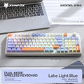 K94 Wireless Gaming Keyboard, BT 5.0/2.4GHz With Dual Mode 2-in-1 Receiver, 95 Keys TKL Rainbow LED Backlit Quiet Keyboard For