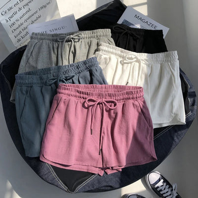 High Waisted Elastic Sports Shorts for Women Loose | SAMAG