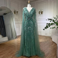 Serene Hill Turquoise Mermaid Evening Dresses Gowns | SAMAG