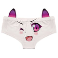 Qisin Cartoon Cotton Girlys Underwear Sexy Comfortable Low Waist Seamless Panties Cat Ears Kawaii Student Briefs Lingerie