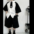 Summer Boy Clothing Set Patchwork Shirt+ Black Shorts - View 7 | SAMAG