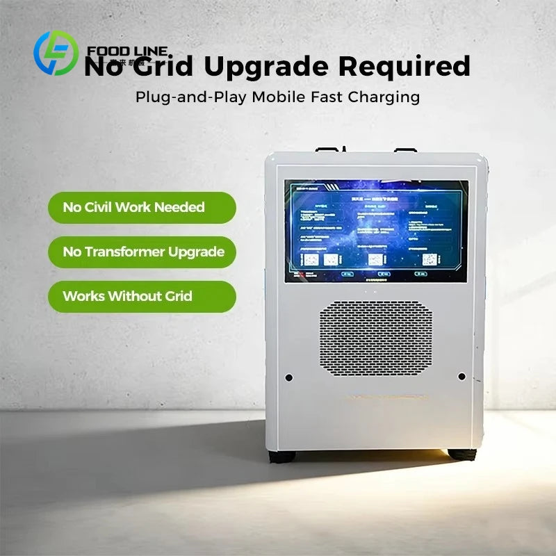 Customized All-in-One Mobile Energy Storage Charging Unit 200kWh 120kW Integrated EV Charger and Power Bank