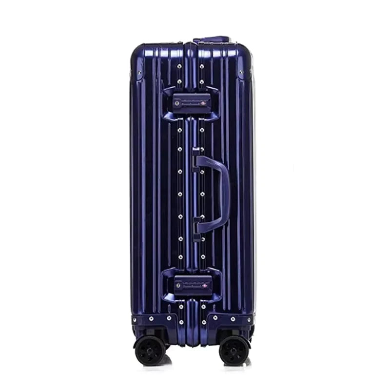 KLQDZMS Cabin Suitcase Full Aluminum Magnesium Alloy Boarding Box 20"24"26"29 Inch Large Capacity Trolley Case Business Luggage