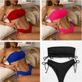 Style Bikini Set Pad Bandeau Swimwear Women Beach Maio | SAMAG