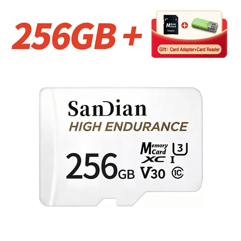 Original Class10 TF Memory Card 128GB 256GB Mini SD Card Large Storage Flash Card A2 U3 for Smartphone Camera Monitoring Drone