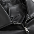 Mauroicardi Spring Autumn Cool Luxury Short Black Soft Light Pu Leather Jacket Men Zipper Casual Mens Jackets and Coats Fashion