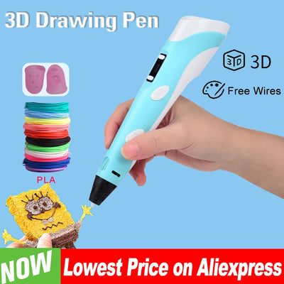 3D Pen Drawing Printing With LCD Screen Compatible PLA | SAMAG