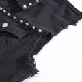 Vests Men Denim Jacket Rivet Spliced Coat Turn Down Collar Slim Fit Vest Sleeveless Coats Streetwear Pocket Button High Street