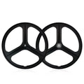 MAGICBROS Fixed Gear Bike Front Wheel 700C Three-Spoke Magnesium Alloy Hub One-Piece Track Bike Single Wheel Hub for Fixed Gear
