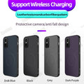 Case for Infinix GT 30 Pro 5G Luxury Fiber Stripe Leather Silicone Back Cover for MagSafe Magnetic Cover for Infinix GT 20pro