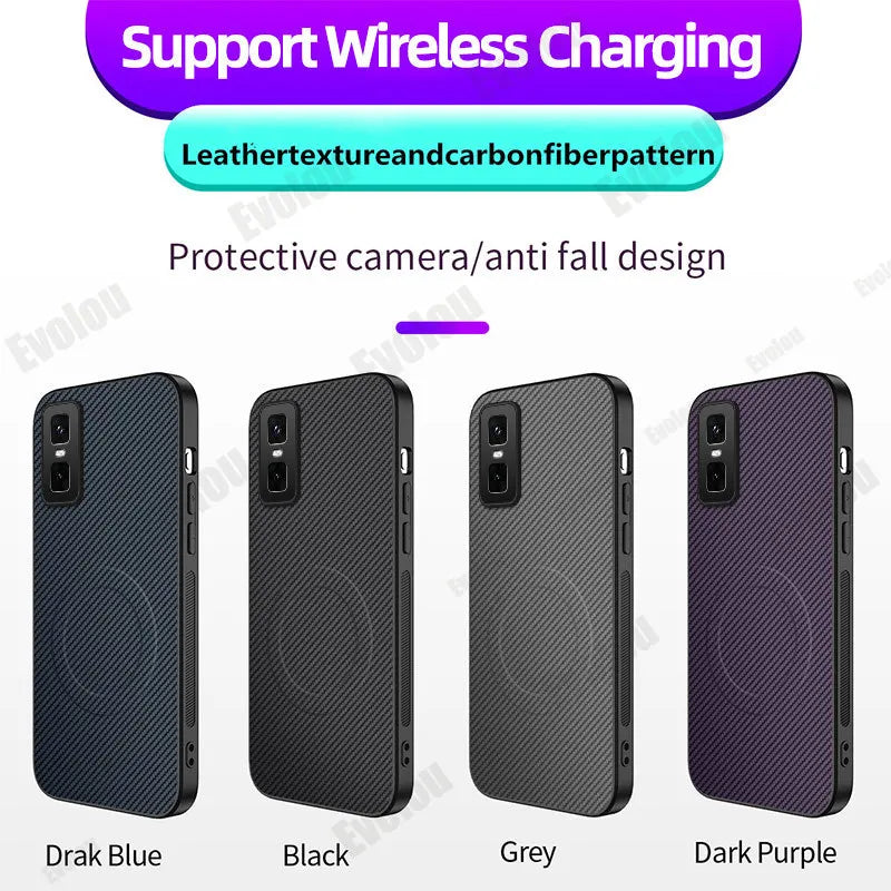 Case for Infinix GT 30 Pro 5G Luxury Fiber Stripe Leather Silicone Back Cover for MagSafe Magnetic Cover for Infinix GT 20pro