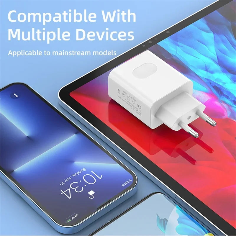 18W USB Charger Real Fast Charging High Speed Quick Charge Cell Mobile Phone Wall Adapter Cell Phone for Huawei S24 Xiaomi 14 15