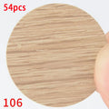 54Pcs Wooden Furniture Self Adhesive Screw Cap Cover Hole Stickers Wood Craft Desk Cabinet Drawer Art Sticker Ornament