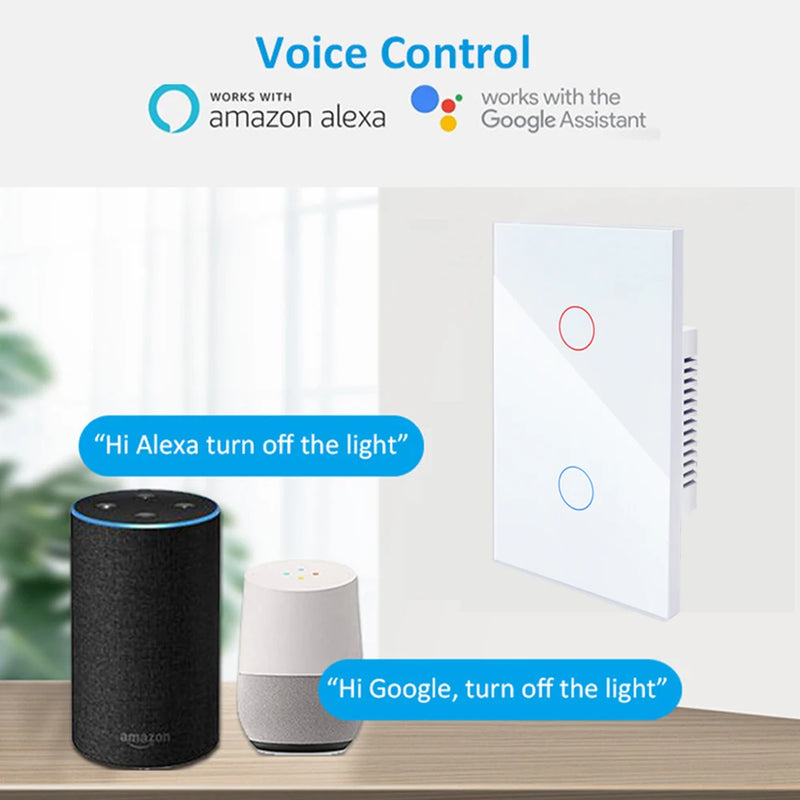 Matter smart switch  Alexa Google No APP required Intelligent Control Scan QR Code to Connect Touch Light Switch