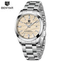 Benyar luxury brand sand particle size 40mm mechanical watch 316L stainless steel 5Bar waterproof men's automatic watch