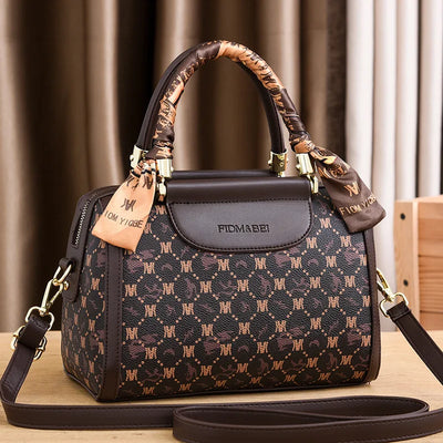 Fashion Boston Women'S Bag Printed Leather Pillow | SAMAG
