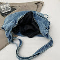 Korean Hobo Bags Women Comfortable and Versatile Texture Crossbody bags Denim Storage Bag Casual Trendy Simple Shoulder bag sacs