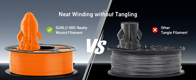 SUNLU PETG 3D Filament 1KG Biodegradable 1.75MM 10Rolls Bright Color Good Toughness Excellent Acid Alkali Weather Resistance