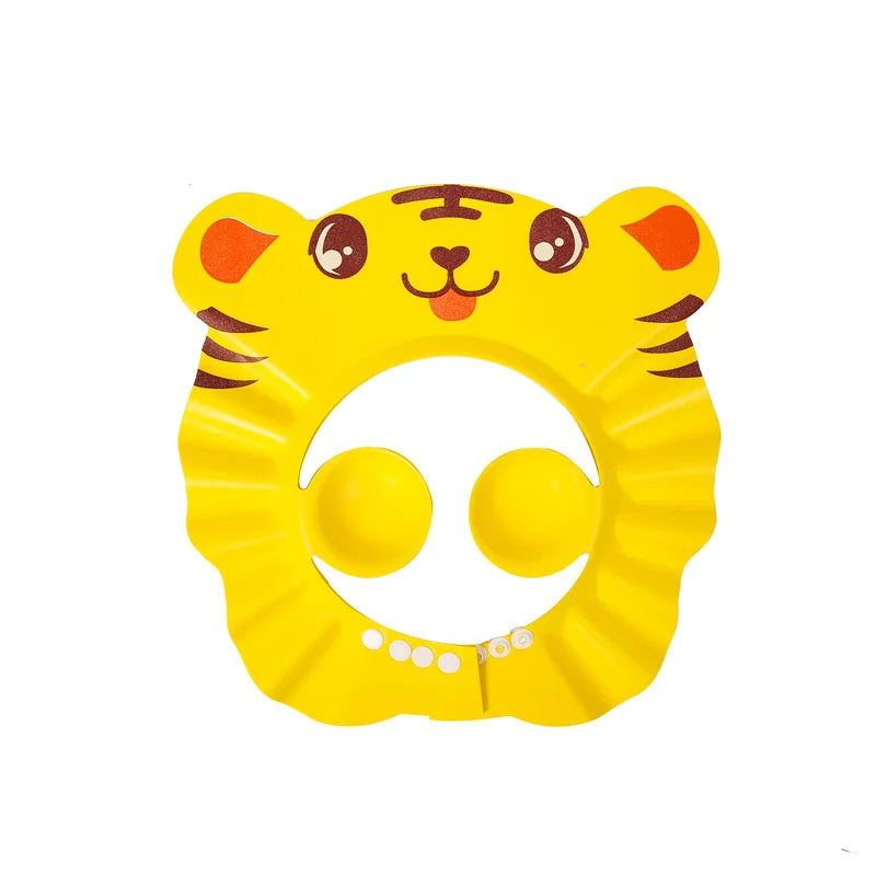 Cute Animal Shower Cap Safety Eye Protection Ear Protection Lightweight Cute Cartoon Baby Bath Protective Cap Shampoo Bath Care
