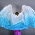 Belly Dance Veils Light Texture Gradient Color Veil Shawls 250cmx120cm Latin Belly Dance Shawls Costumes Accessories