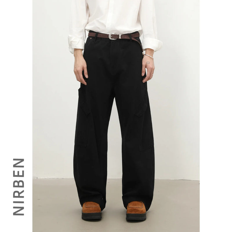 Denim American Retro Pure Cotton Multi-pocket Overalls | SAMAG