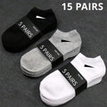 5/10 /20/30 Pairs Unisex Casual Plain Color Boat Socks | SAMAG