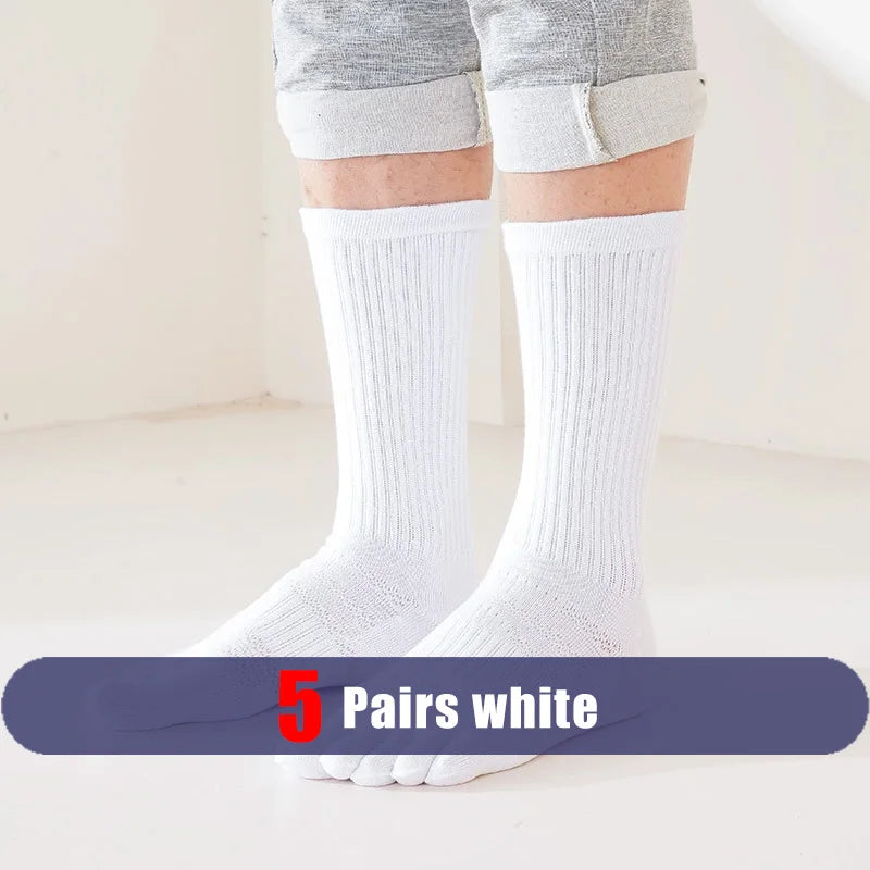 Pairs Man 5 Finger Socks Long Compression Sweat-Absorbing | SAMAG