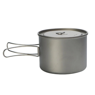 Outdoor Picnic Titanium Cooking Pot 750ml 900ml Hanging | SAMAG