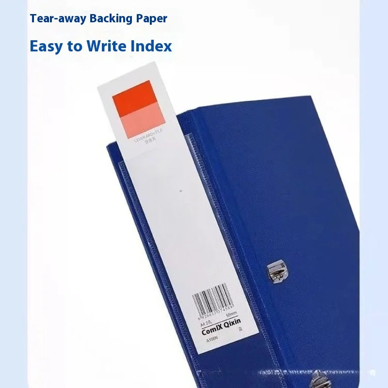 Lever Arch File A4 Folder Perforated Loose-leaf Folder Loose-leaf Book Data Book Double Hole Thickened Binders Desktop Organizer