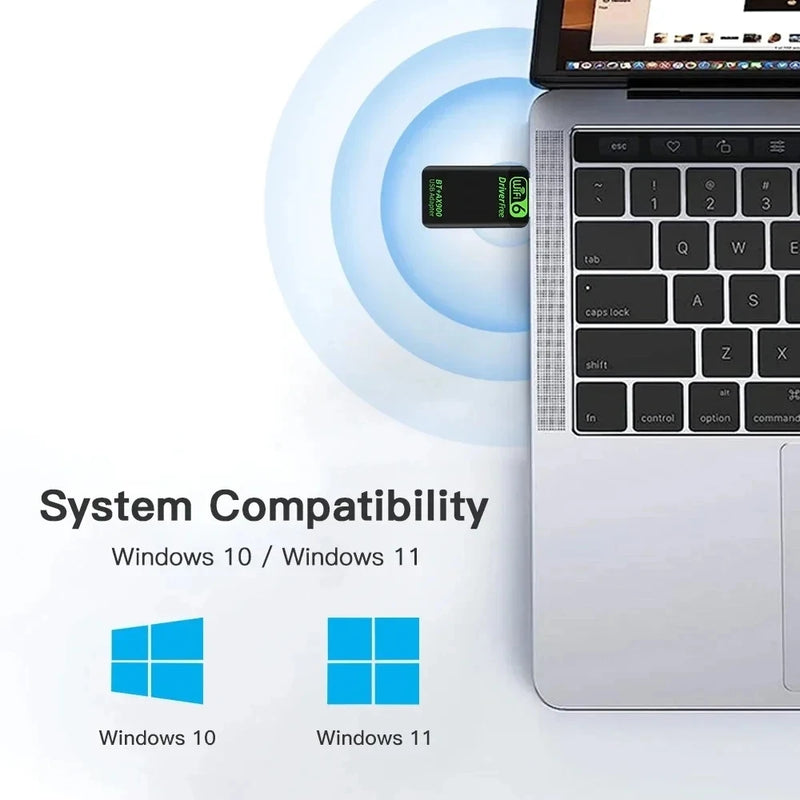 New AX900 USB WiFi 6 Bluetooth 5.4 Adapter 2in1 Dongle Dual Band 2.4G&5GHz Network Wireless Wlan Receiver - Visuel 5 | SAMAG