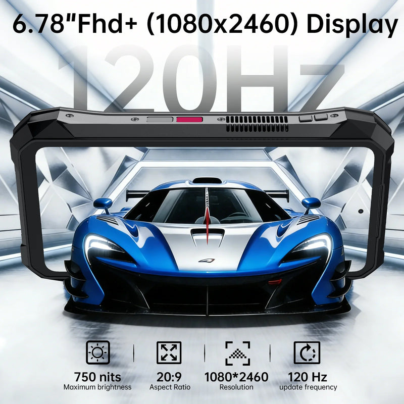 World premiere】Unihertz by 8849 TANK X Rugged Phone 5G Android 15 Built-in 1080P 220 lumen Projection 17600mah Battery 32+512GB