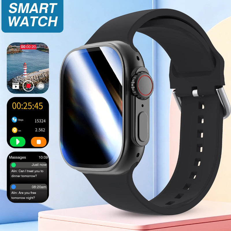 2026 New HD Full-Touch Smart Watch, Unisex - Wireless Calling/Multiple Sports Modes/Fitness Tracker, for Android and IPhone,Perfect Gift for Family and Friends