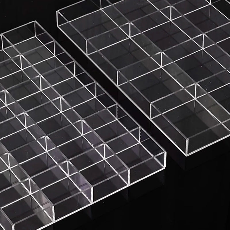 Transparent plastic jewelry storage box, tray, nail art, rings, necklaces and other boxes - Visuel 6 | SAMAG