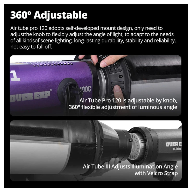 NEW Flynoodle Air Tube Pro 120 Light Bank Softbox for Aputure Nanlite Godox ZHIYUN COLBOR LED Video Light Diffuser Accessories