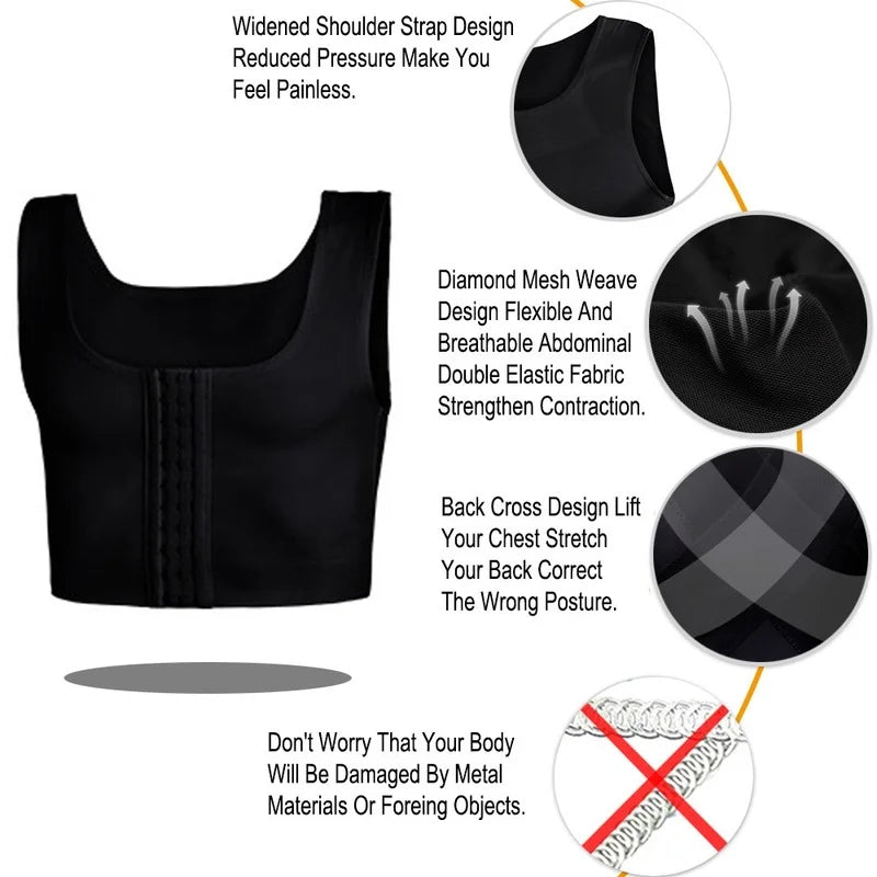 Men Shapers Tops Men Slimming Chest Trainer Posture Corrector Men Slimming Chest Trainer Slimming Body Shape Underwear Corset