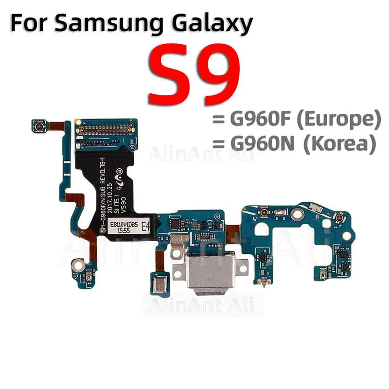AiinAnt USB Date Charging Dock Board Port Connector Charger Flex Cable For Samsung Galaxy S8 S9 Plus + G950F G955F G960F G965F
