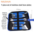 Car Audio Removal Tool Skid Plate Stainless Steel Plastic Door Plate Removal Rubber Buckle Buckle Skid Plate Driver 7pcs set