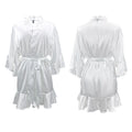 Elegant Satin Pajamas Kimono Women Sleepwear Party Sexy | SAMAG