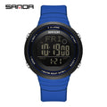 SANDA Digital Sport Watch for Men Military Electronic Waterproof Student LED Wristwatches Alarm Clock - Visuel 9 | SAMAG