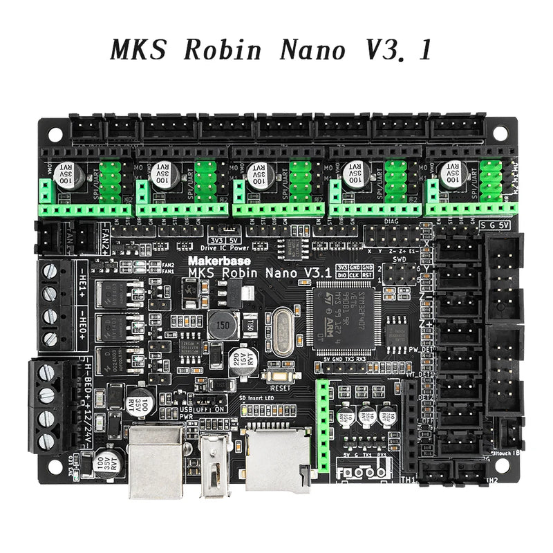 Makerbase MKS Robin Nano V3.1 3D Printer Control Board Motherboard TS35 TFT Touch Screen Compatible with A4988 TMC2209