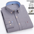 Spring and Autumn Men's Pure Cotton Long sleeved Shirts | SAMAG